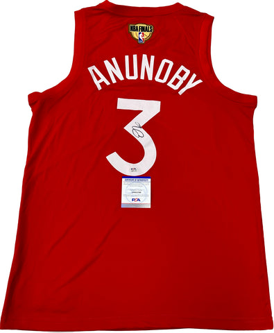 OG Anunoby signed jersey PSA/DNA Toronto Raptors Autographed