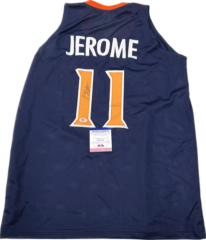 Ty Jerome signed jersey PSA/DNA Virginia Autographed