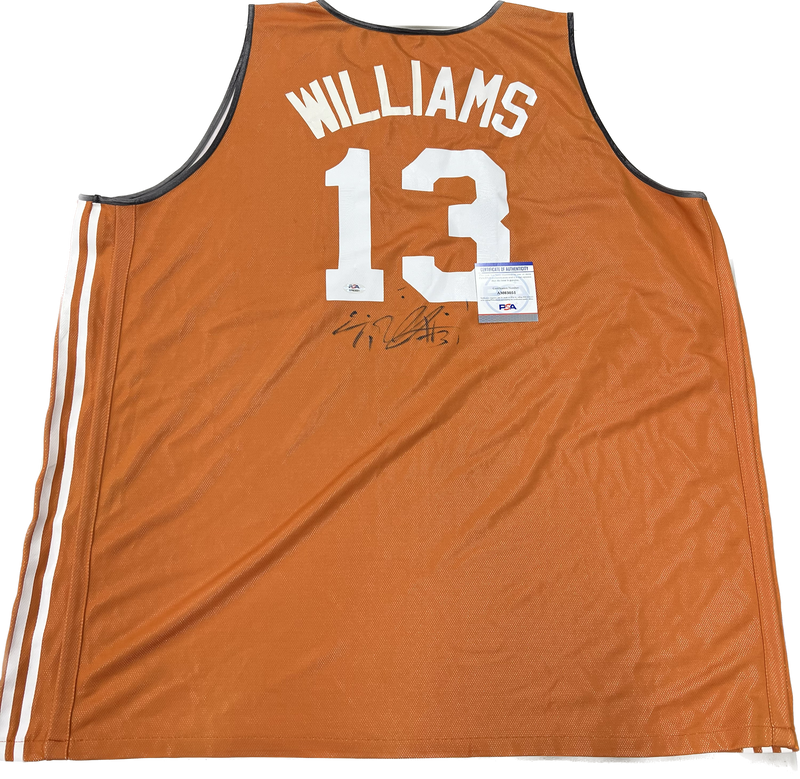 Eric Williams signed jersey PSA/DNA Texas Autographed