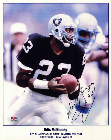 Odis McKinney signed 8x10 photo PSA/DNA Oakland Raiders Autographed