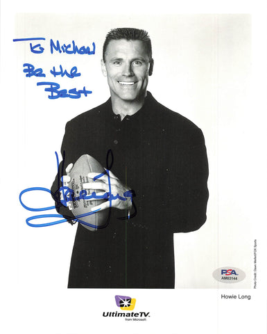 Howie Long signed 8x10 photo PSA/DNA Oakland Raiders Autographed