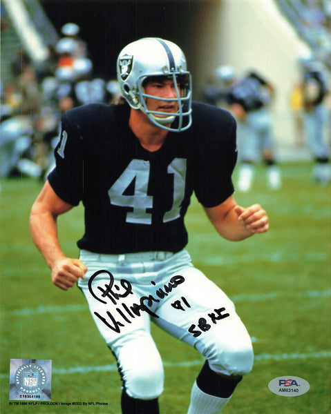 Phil Villapiano signed 8x10 photo PSA/DNA Oakland Raiders