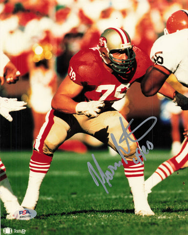 Harris Barton signed 8x10 photo PSA/DNA San Francisco 49ers Autographed