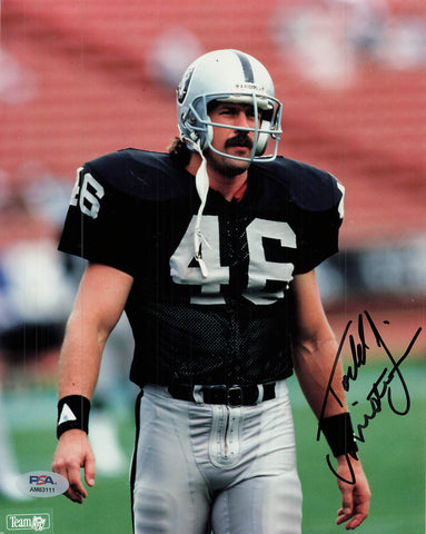 Todd Christiansen signed 8x10 photo PSA/DNA Raiders Autographed