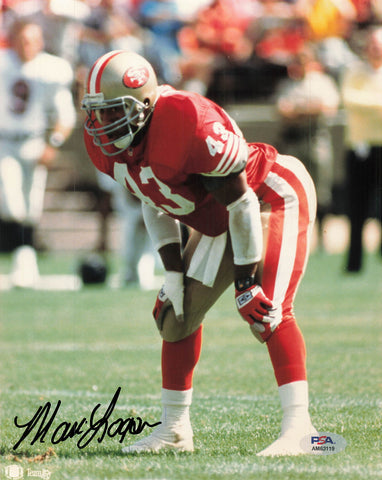 Marc Logan signed 8x10 photo PSA/DNA San Francisco 49ers Autographed