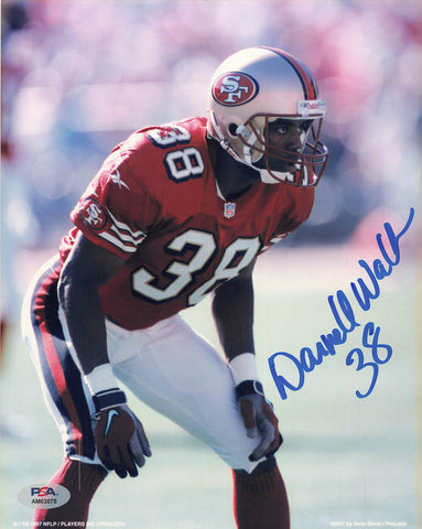 Darnell Walker signed 8x10 photo PSA/DNA San Francisco 49ers Autographed