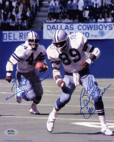 Billy Joe DuPree and Robert Newhouse Signed 8x10 Photo PSA/DNA Dallas Cowboys Autographed