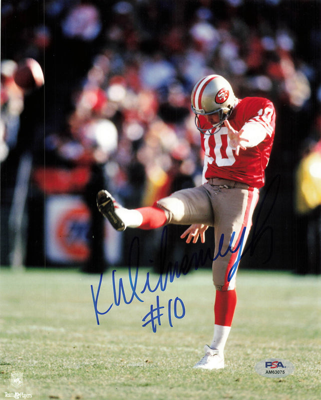 Klaus Wilmsmeyer signed 8x10 photo PSA/DNA San Francisco 49ers Autographed