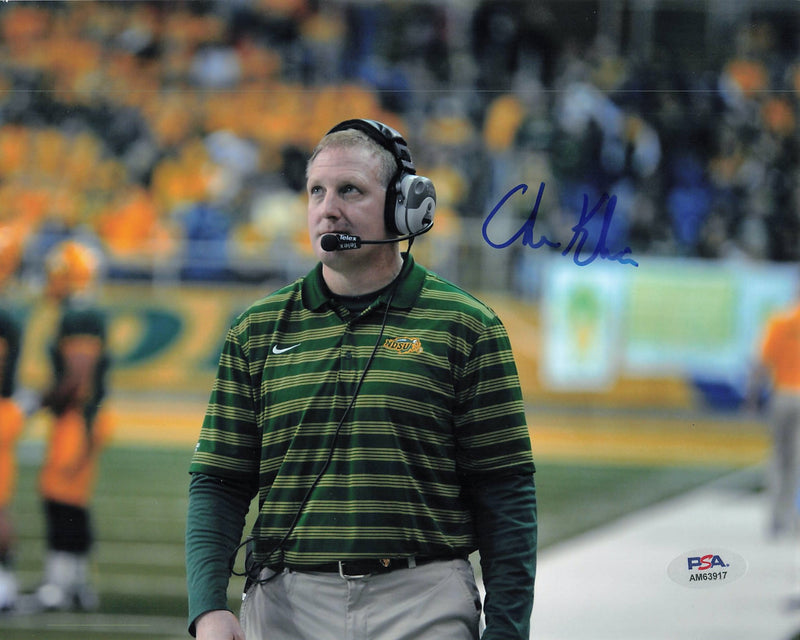 Chris Klieman signed 8x10 photo PSA/DNA Autographed