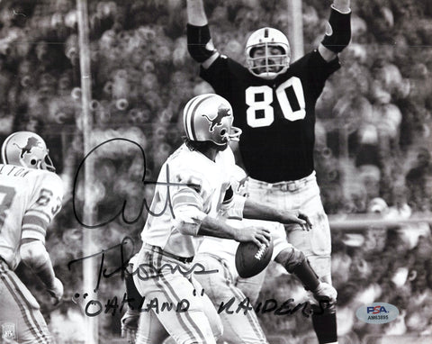 Art Thoms signed 8x10 photo PSA/DNA Oakland Raiders Autographed