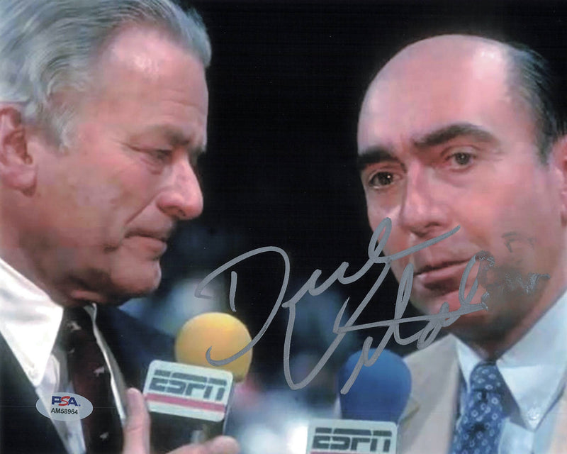 Dick Vitale signed 8x10 photo PSA/DNA NBA ESPN Autographed