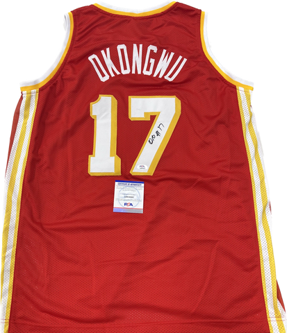 Onyeka Okongwu signed jersey PSA/DNA Atlanta Hawks Autographed