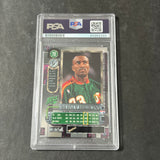 1996-97 Universe Skybox #70 Hersey Hawkins Signed Card Slabbed Supersonics