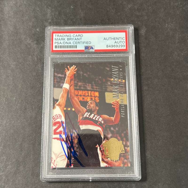 1993-94 Fleer Ultra #154 Mark Bryant Signed Card PSA/DNA Slabbed Blazers