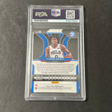 2020-21 Panini Prizm #256 Tyrese Maxey Signed card AUTO PSA 76ers RC