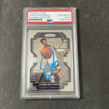 2021-22 Panini Prizm #12 Jaden McDaniels Signed Card AUTO PSA/DNA Slabbed Timberwolves