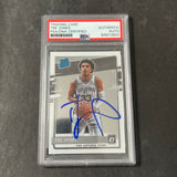 2020-2021 Panini Donruss Optic #186 Tre Jones Signed Card AUTO PSA/DNA Slabbed RC Spurs