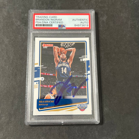 2020-21 Panini Donruss Optic #154 Brandon Ingram Signed Card AUTO PSA Slabbed Pelicans