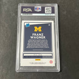 2021 Donruss Rated Rookie #34 Franz Wagner Signed Card AUTO PSA Slabbed RC Michigan