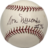 Don Newcombe signed baseball PSA Brooklyn Dodgers autographed