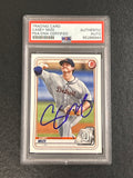 2020 Topps Bowman Chrome #BP-142 Casey Mize Signed Card PSA Slabbed AUTO Tigers