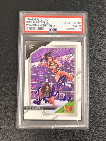 2022 Panini NXT 2.0 #53 Indi Hartwell Signed Card AUTO PSA Slabbed WWE