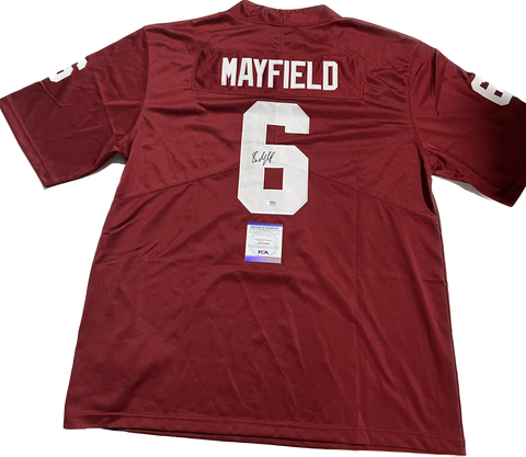Baker Mayfield signed Jersey PSA/DNA Oklahoma Sooners Autographed