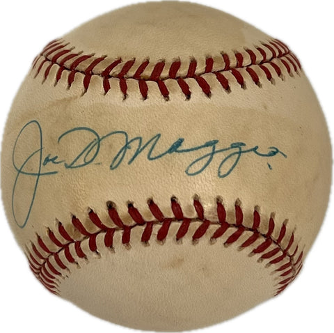 Joe Dimaggio signed baseball PSA Autographed Yankees