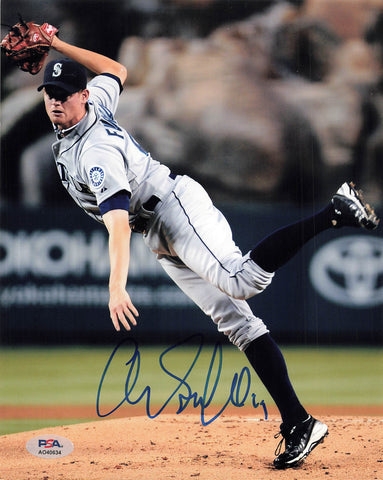 CHARLIE FURBUSH signed 8x10 photo PSA/DNA Seattle Mariners Autographed