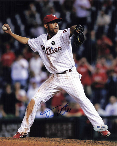 Wilson Valdez signed 8x10 photo PSA/DNA Philadelphia Phillies Autographed