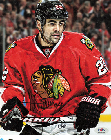 Jamal Mayers signed 8x10 photo PSA Chicago Blackhawks