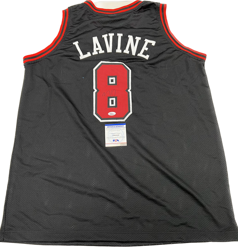 Zach Lavine signed jersey PSA/DNA Chicago Bulls Autographed