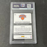 2015-16 Panini Complete #319 Kristaps Porzingis Signed Card AUTO PSA Slabbed RC Knicks