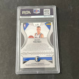 2019-20 Panini Prizm #76 Kristaps Porzingis Signed Card AUTO PSA Slabbed Mavericks