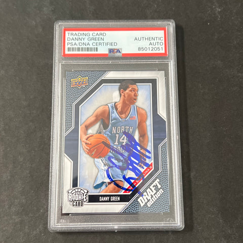 2009-10 Draft Edition #19  Danny Green Signed Card AUTO PSA Slabbed North Carolina RC