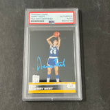 2008 Topps #48 JERRY WEST Signed Card AUTO PSA Slabbed Lakers