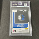 2022-23 Panini Instant #RS-35 Jaden Hardy Signed Card AUTO PSA Slabbed Mavericks