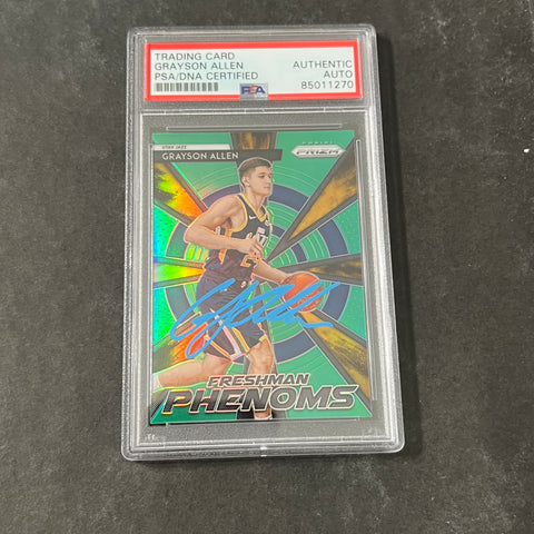 2018-19 PANINI Prizm #5 Grayson Allen Signed Card AUTO PSA/DNA Slabbed Autographed RC Jazz