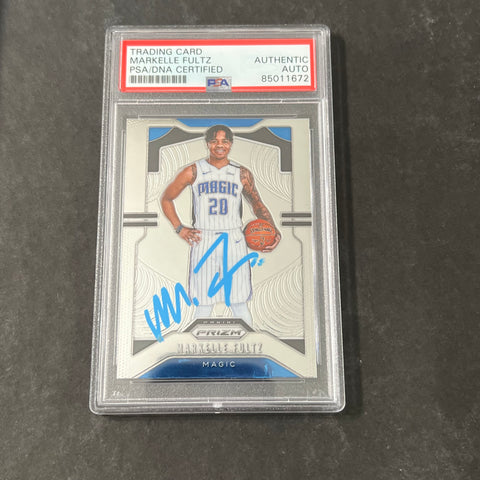 2019-20 Panini Prizm #193 MARKELLE FULTZ Signed Card AUTO PSA Slabbed Magic