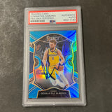 2020-21 Panini Select #56 Domantas Sabonis Signed Card AUTO PSA Slabbed Pacers