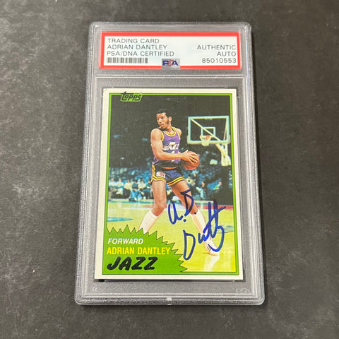 1981 Topps #40 Adrian Dantley Signed Card AUTO PSA Slabbed Jazz