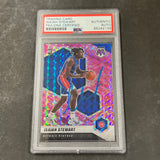 2020-21 Panini Mosaic #223 Isaiah Stewart Signed Card AUTO PSA Slabbed RC Pistons