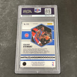 2020-21 Panini Mosaic #223 Isaiah Stewart Signed Card AUTO PSA Slabbed RC Pistons