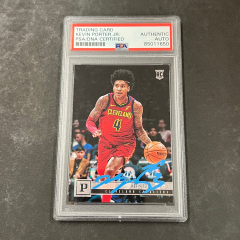 2019-20 Panini Chronicles #135 Kevin Porter Jr. Signed Card PSA Slabbed Cavaliers