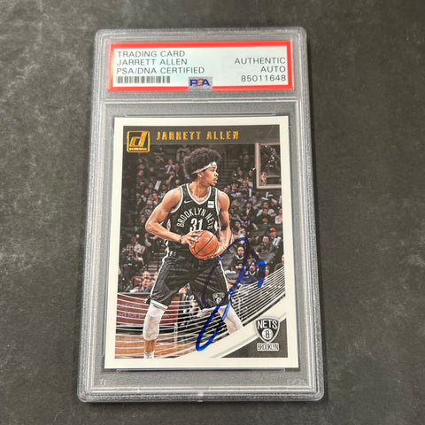 2018-19 Donruss #146 Jarrett Allen Signed Card AUTO PSA Slabbed Nets