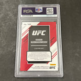 2021 Panini Chronicles Elite #146 Khabib Nurmagomedov Signed Card PSA Slabbed