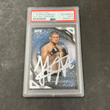 2015 Topps #Climb-5 Khabib Nurmagomedov Signed Card PSA Slabbed