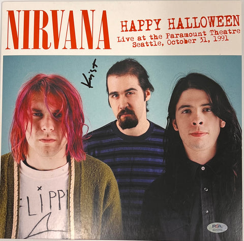 Krist Novoselic Signed Nirvana Vinyl PSA/DNA Album autographed Happy Halloween