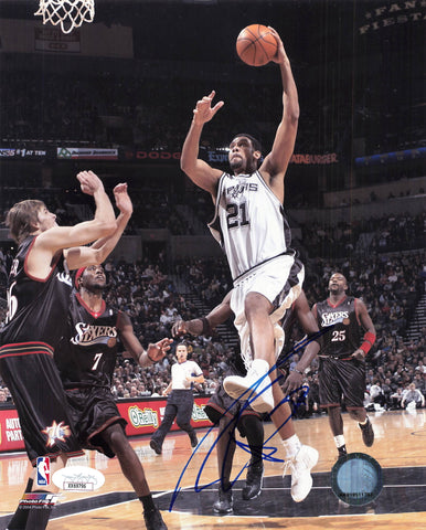 Tim Duncan Signed 8x10 Photo PSA Spurs Autographed