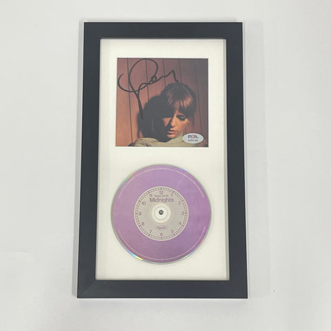 Taylor Swift Signed CD Cover Framed LOA AUTO 10 PSA/DNA Lavender Midnights Autographed